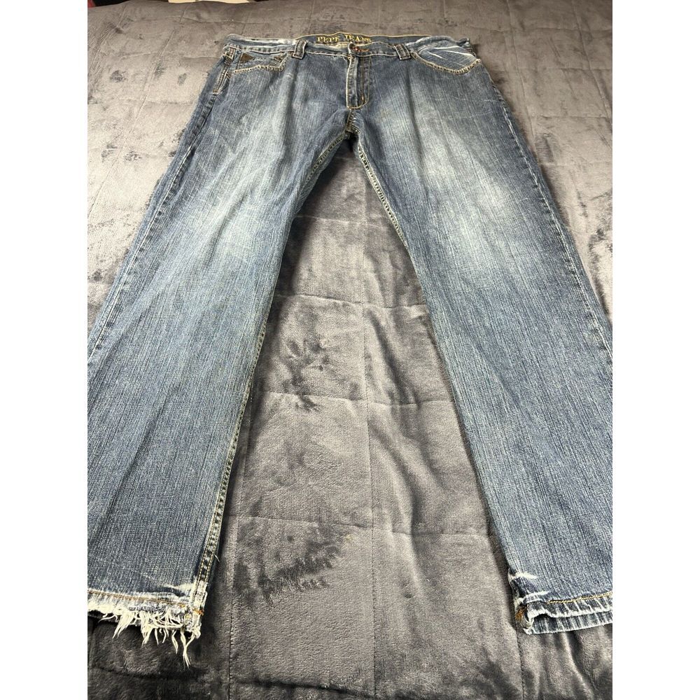 Vintage Y2K Pepe Jeans Baggy Skater Punk Wide Loose Jeans 42X33 Embroidered‎